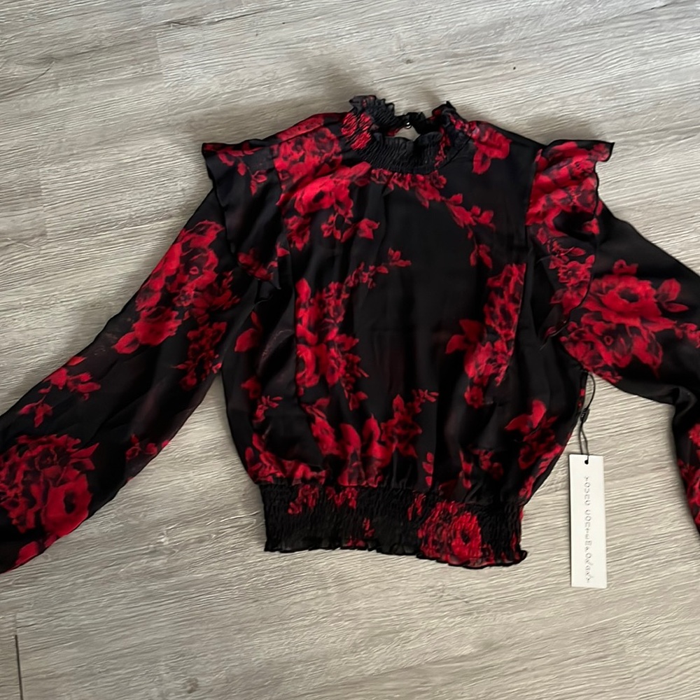Vine Print Top